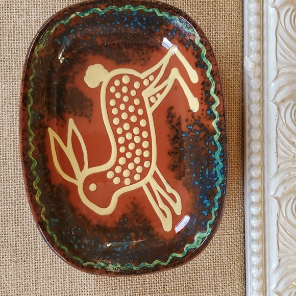 SIGNED Jeff White Redware Pottery of a Rabbit/Hare. Excellent Vintage (1990) con - Picture 10 of 11